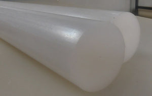 Bara poliacetal POM C diametrul 20 mm x 1000 mm lungime - ALB