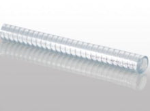 Încarcă imaginea în vizualizatorul Galerie, Furtun de absorbtie si refulare din PVC cu insertie metalica , transparent D 100mm
