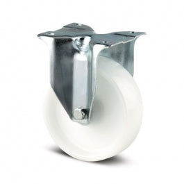 Roata FIXA , fixare pe placa , rola din poliamida duratech , D100 mm